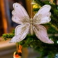 thumbnail image 4 of WEGFTDUOP Christmas Tree Butterflys Ornaments Wreath Decor Ceiling Wall Decoration For 2025 Year Gifts Holiday Glittering Butterflys Christmas Tree Hanging Ornament, 4 of 5