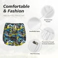 thumbnail image 6 of Lsque Goal Time Printed Women's Running Shorts with Liner Pockets,Elastic Quick Dry Workout Athletic Gym Yoga Shorts,Womens High Waist Shorts-Small, 6 of 9