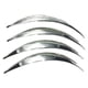thumbnail image 2 of 4 protectores de arco de ceja para rueda de coche genéricos, protectores de ensanchamiento de guardabarros, protectores de ceja para rueda Plata, 2 of 8