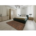 thumbnail image 5 of Ahgly Company Machine Washable Indoor Square Traditional Night Red Area Rugs, 3' Square, 5 of 7