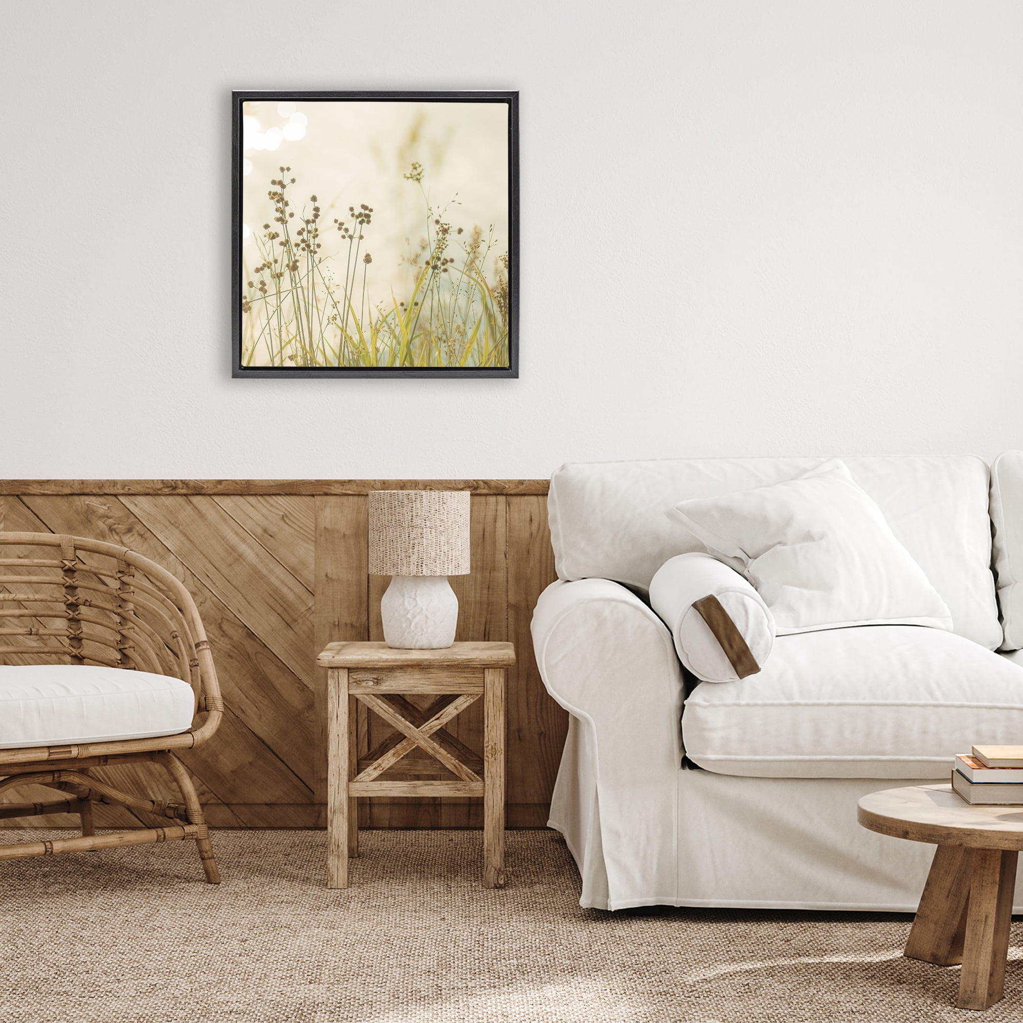 Stupell Industries Country Afternoon Walk Black Framed Floater Canvas Wall Art, design by Erin Marie