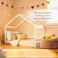 thumbnail image 3 of Little Seeds Trellis House Toddler Bed, True White, 3 of 13