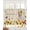 Beige, variant on Sunflowers Dog Sheer Curtains 84 Inch Length 2 Panels Set for Living Room/Bedroom, Spring Watercolor Floral Stars Grey Plaid Kitchen Curtains Grommet Semi-Sheer Curtains Window Treatments 42"x84"x2