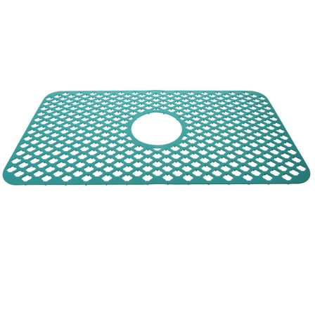 LEORX Kitchen Sink Drain Pad Silicone Green 1Pcs