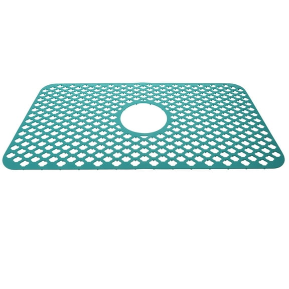 LEORX Kitchen Sink Drain Pad Silicone Green 1Pcs