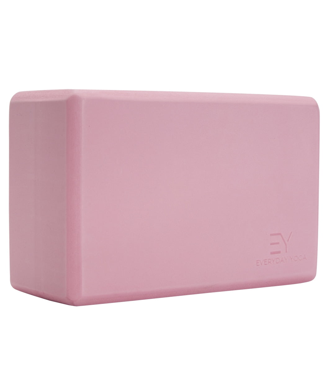 Everyday Yoga High-Density Foam Block, Lightweight & Durable with Smooth Beveled Edges