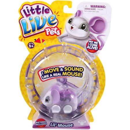 Moose Toys Little Live Pets Season 1 Lil' Mouse Single Pack,