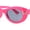 Pink - Black, variant on Girls Child Size Butterfly Deco Oval Mod Cat Eye Plastic Sunglasses Pink - Black