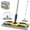 Yellow, variant on Microfiber Mops for Hardwood Floor Cleaning: Flat Floor Mop with 4 Washable Pads 59" Adjustable Handle - Dust Dry Mop for Kitchen BathroomTile Laminate Wood Vinyl - Home Commercial Mops