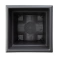 thumbnail image 6 of Bloem Veranda 14" Plastic Square Planter Box - UV-Resistant, Indoor/Outdoor, Charcoal, 2-Pack, 6 of 8