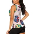 thumbnail image 3 of Lsque Mushroom Printed Workout Tank Tops for Women, Athletic Sports Tank Tops, Compression Sleeveless Dry Fit Shirts,Sleeveless Yoga Shirt-Large, 3 of 9