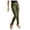 A1 Army Green, variant on Women's Slim Fit Cargo Pants High Waisted Skinny Utility Jogger Trouser Casual Elastic Cuff Work Pant with Pocket Solid Color Stretchy Combat Military Pencil Pants BU1 L