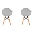 thumbnail image 4 of Set de dos sillas Eames con descansabrazo para Niños y Niñas (GRIS), 4 of 4