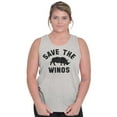 thumbnail image 4 of Save the Winos Rhinoceros Wine Lover Tank Top Tee Shirt Women Brisco Brands X, 4 of 6