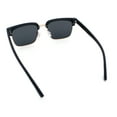 thumbnail image 5 of Polarized Hipster Fashion Half Rim Rectangle Iconic Gentlemanly Sunglasses Matte Black Gold - Black, 5 of 5