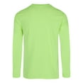 thumbnail image 2 of High Visibility Safety T-Shirt, 5.3 Oz 100% Polyester Pure Dry Fit Poly Long Sleeve Shirts, Hi Vis Work Safety Neon Green and Safety Neon Orange Tee, Size 2XL Pack 2, 2 of 6