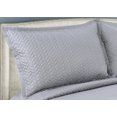thumbnail image 2 of Marina Decoration Embroidered Stitching Coverlet Bedspread Ultra Soft Solid Bedding Summer Quilt Set with Quilted Sham, Silver Herringbone Pattern, 2 of 5