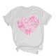 thumbnail image 2 of Puntoco Liquidación de blusas cortas para mujer, blusa de manga corta con estampado de moda para mujer, camiseta divertida con cuello redondo, 2 of 5