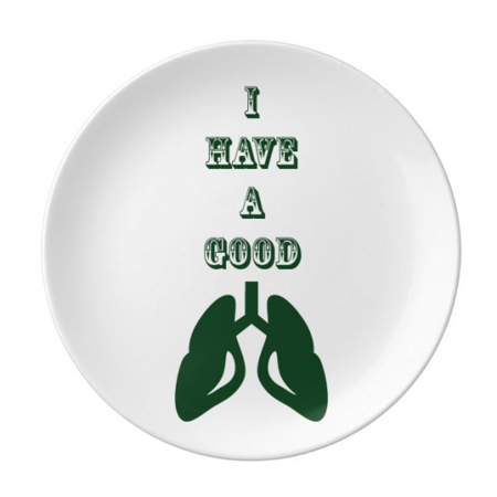

Body Lungs Breathing Lucky Plate Decorative Porcelain Salver Tableware Dinner Dish