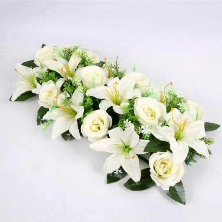 Roses and Lily Door Wreath