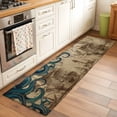 thumbnail image 2 of Nautical Blue Octopus 2'x6' Runner Rugs for Hallway Kitchen Bedside Non Slip Washable, Coastal Ocean Summer Vintage Sea Entryway Rug Runners with Rubber Backing, Long Carpet Runner for Laundry Room, 2 of 8