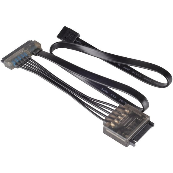 SilverStone Power   SATA Data Connector to Combined SATA 22 Pin Power & Data Sata Connector CP13 Components Other