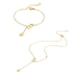 thumbnail image 1 of Juego de pulsera y collar  con estrella de oro laminado, 1 of 8