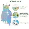 thumbnail image 5 of KANCOKIT 2 Pack Fake Owls Bird Scare Repellent Hanging Device, Reflective Deterrent with Bells to Scare Birds Away from Garden Patio Windows Orchard, 5 of 8