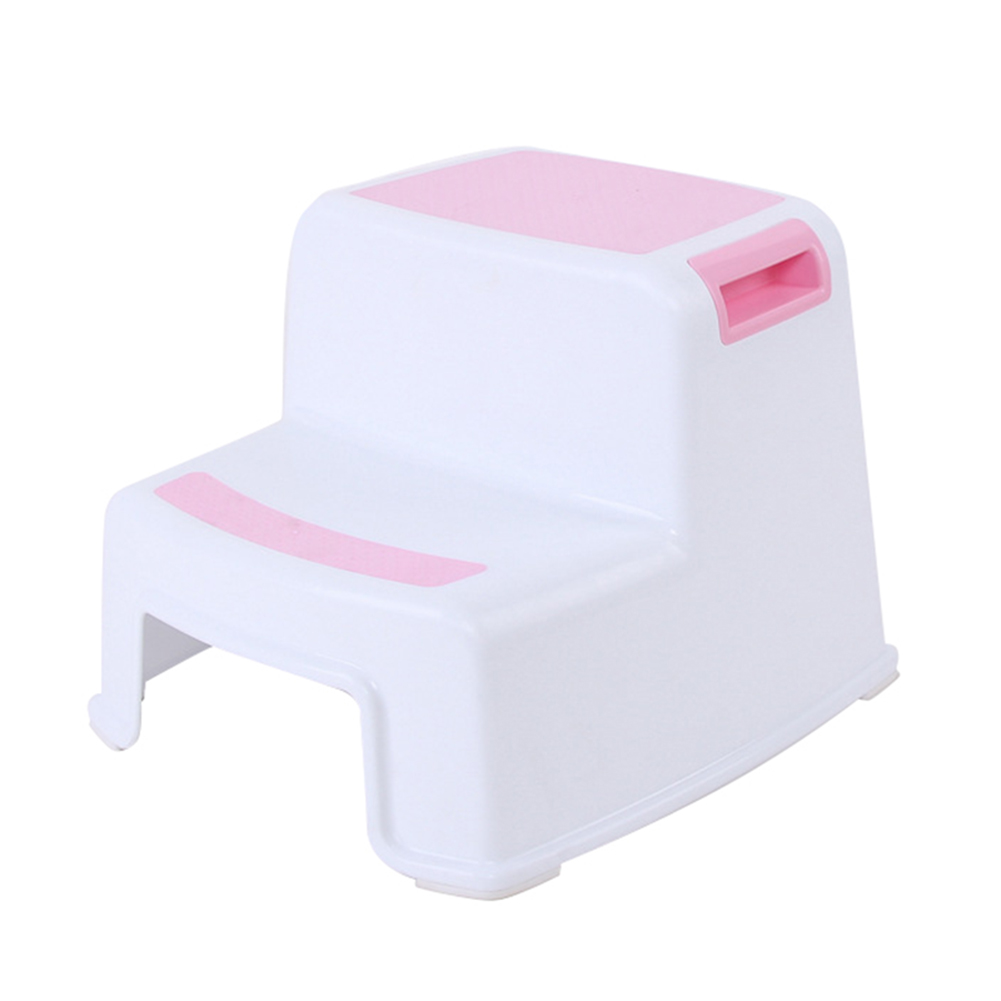 2 Step Stool Toddler Kids Stool Toilet Potty Training Slip Resistant ...