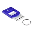 thumbnail image 4 of Uxcell 40x27mm Plastic Key Tags with Split Keyring Dark Blue 10 Count, 4 of 4