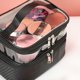 thumbnail image 4 of Bolsas de maquillaje Bolsas de maquillaje de viaje de doble capa Organizador de maquillaje Bolsas de aseo (mármol blanco), 4 of 4