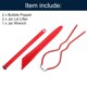 thumbnail image 3 of Kit de herramientas para conservas uxcell de metal electrochapado rojo, 5 piezas, 3 of 7