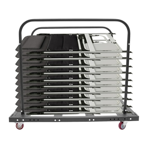 TFCFL Folding Table Cart Dolly Cart Heavy Duty Table & Chair Trolley Transport Cart For 10pcs Folding Tables