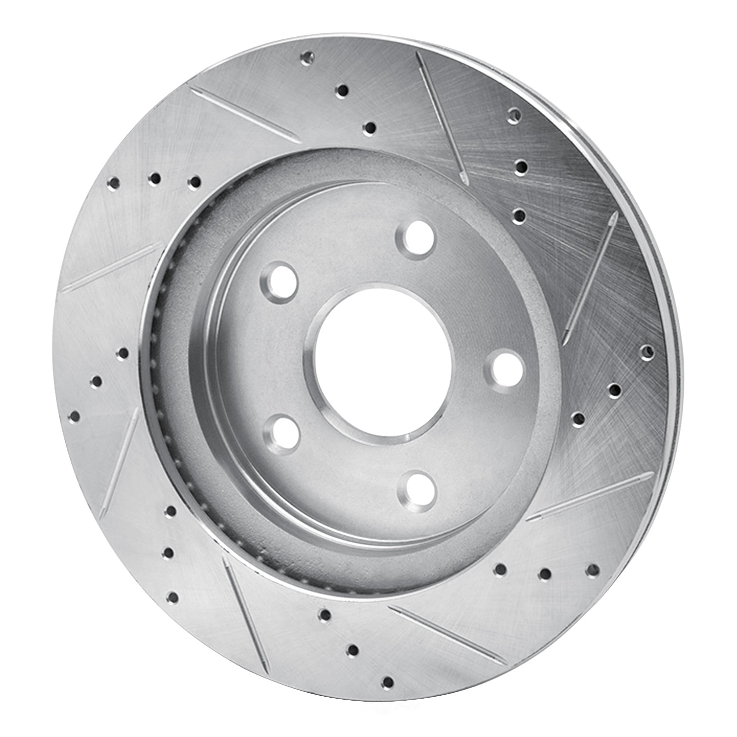 Dynamic Friction Company 631-42011L DFC Brake Rotor - Drilled And Slotted - Silver