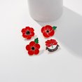 thumbnail image 1 of Stickers-4pcs poppy flower brooch, 1 of 8