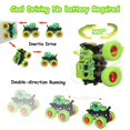 thumbnail image 5 of taessv Monster Truck Toys - Friction Powered Toy Cars Push and Go Vehicles for Kids Best Christmas Birthday Party Gift for Boys Girls Aged 3 and Above 4-Pack, 5 of 5