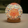 thumbnail image 2 of Romantic And Free Baroque Night Lamp Bohemian Style Creative Rechargeable Table Decorative Glass Deco Bedroom, 2 of 3