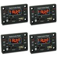 thumbnail image 1 of 4X Módulo Bluetooth Car Audio Mp3 Decodificador Bluetooth Mp3 Placa Decodificadora Placa Amplificadora de Potencia Función de Micrófono Externo, 1 of 5