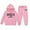 Light Pink, variant on Tween Outfits for Girls Sets Winter Hoodie Joggers Comfy Casual Kids Print Cute Girls Fall Clothes Light Pink Size 12-13T