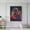 thumbnail image 6 of Susaid Colorful Abstract Wave Motion Pattern Vertical Canvas Wall Decor 12x16in - Waterproof with Wood Frame & Damage-Free Hanging Kit, 6 of 8