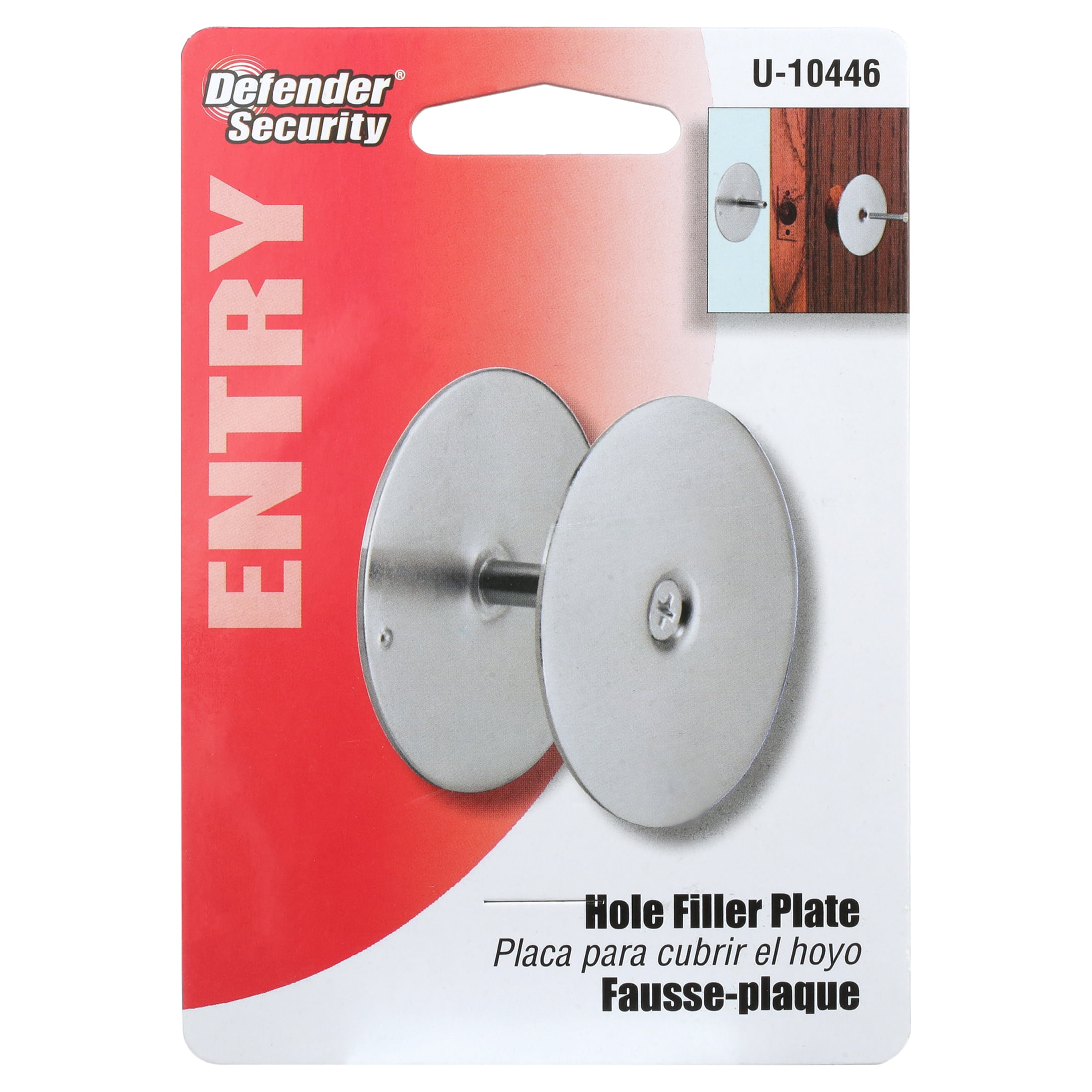 Door Hole Cover Plate, 2-5/8 in. Diameter, Finished in Gray Primer Door Hole Cover Plate, 2-5/8 in. Diameter, Finished in Gray Primer