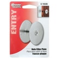 Door Hole Cover Plate, 25/8 in. Diameter, Satin Nickel