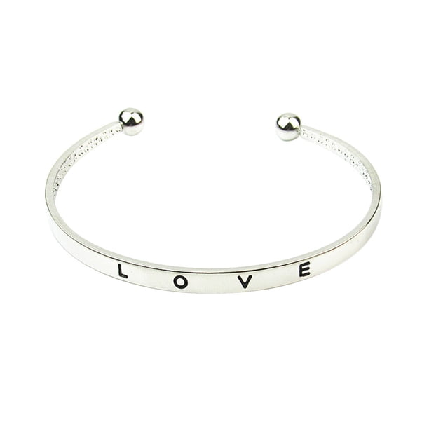 Fiudx 1 Pulsera con Letras de Mano para Hombre y Mujer, Estilo Moderno, Regalo de Joyería