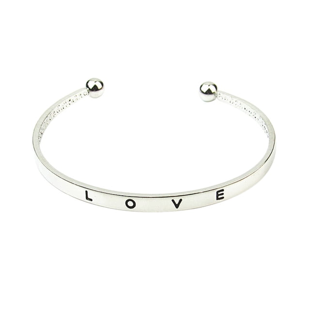 Brazalete para mujer, regalo para mujer, 1 pieza, estilo moderno, con letras de mano para hombre y mujer, regalo de joyería, pulsera para mujer