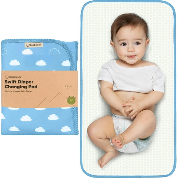 Colchoneta Cambiadora KeaBabies SWIFT Plegable e Impermeable 65x35cm