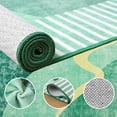 thumbnail image 6 of Junovo Abstract Rug Low-Pile Soft Rugs for Living Room Floor Carpet,5'x8',Green, 6 of 7