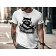 thumbnail image 3 of Funny Cute Raccoon Riding Boat Animal Lover Gift Men Women T-Shirt Sarcastic Raccoon Boat Holiday Birthday Present Tshirt, 3 of 10