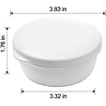 thumbnail image 3 of 2 Pack Portable Round Soap Dishes, Plastic Soap Container with Lid Leak-Proof Drain Soap Box Holder Soap Container, 3 of 4