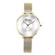 thumbnail image 1 of 26-27 Casual Women Waterproof Stencil Strap Quartz Movement Watch Wristwatch(Gold+White), 1 of 1