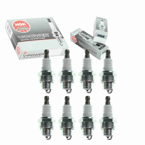 8 pc NGK 2218 V-Power Spark Plugs for 018-12718-200 2974 852 852-1 852ECO 852ECOS 852EZ 852S 92070-2115 E3.12 L8RTC L8RTF RCJ6Y W24MPR-U WSR4F Ignition Wire Secondary